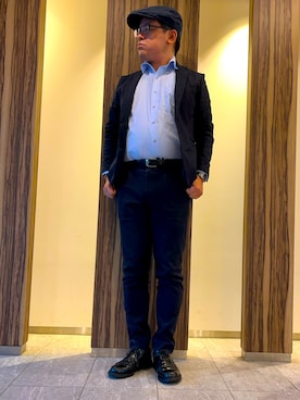 「アイテム（アナログ腕時計）」を使った、melOnさん（メンズ・173cm）の秋コーディネート