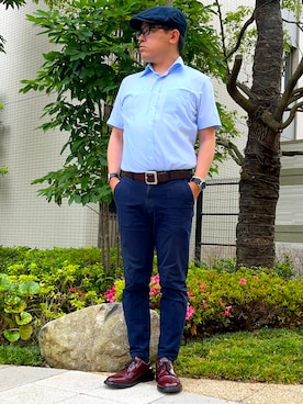 「SEIKO（セイコー）のアイテム」を使った、melOnさん（メンズ・173cm）の夏コーディネート