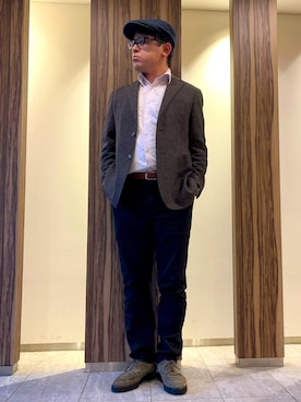 「アイテム（腕時計）」を使った、melOnさん（メンズ・173cm）の冬コーディネート