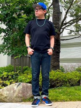 「Levi's Made & Crafted（リーバイスメイドアンドクラフテッド）のアイテム」を使った、melOnさん（メンズ・173cm）の夏コーディネート