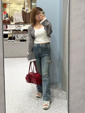 「アイテム（ボストンバッグ）」を使った、akiさん（レディース・160cm・20代）の夏コーディネート