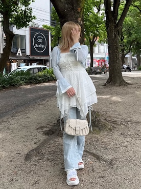 「アイテム（ワンピース/ドレス）」を使った、akiさん（レディース・160cm）の夏コーディネート