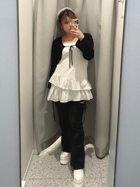 「ドットワンピ」｜akiさん（レディース・160cm）の秋コーディネート