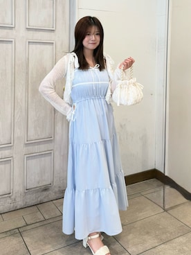 「OLIVE des OLIVE（オリーブデオリーブ）のアイテム」を使った、akiさん（レディース・160cm）の夏コーディネート