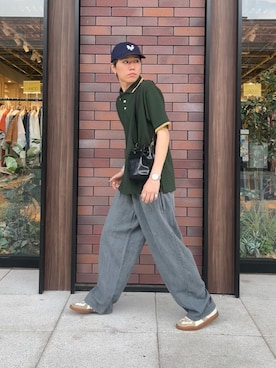 「アイテム（ポロシャツ）」を使った、mitsuhirotodaさん（メンズ・175cm）の夏コーディネート