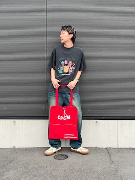 「CPCM（シーピーシーエム）のアイテム（パンツ）」を使った、mitsuhirotodaさん（メンズ・175cm）の夏コーディネート
