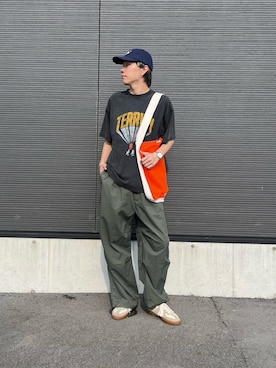 「アイテム（その他パンツ）」を使った、mitsuhirotodaさん（メンズ・175cm）の夏コーディネート