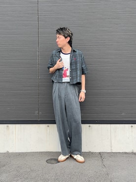 「CPCM（シーピーシーエム）のアイテム（パンツ）」を使った、mitsuhirotodaさん（メンズ・175cm）の夏コーディネート