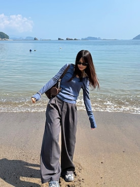 「HTH（エイチティーエイチ）のアイテム」を使った、nonnonさん（レディース・156cm）の秋コーディネート