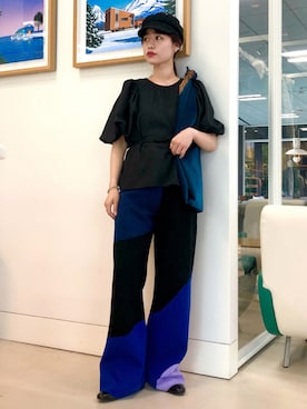 「アイテム（ブーティ）」を使った、Azusaさん（レディース・162cm）の夏コーディネート