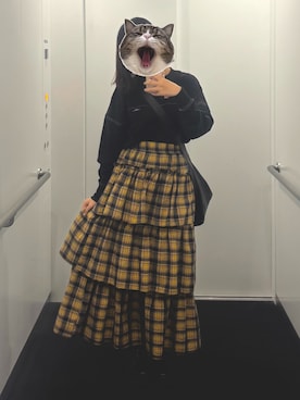 「Java（ジャバ）のアイテム（トップス）」を使った、塩さん（レディース・154cm）の秋コーディネート