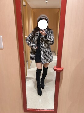 「RETRO GIRL（レトロガール）のアイテム（ジャケット/アウター）」を使った、ri106さん（レディース・150cm）の秋コーディネート