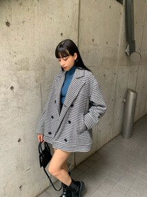 【即完売】EMODA ミディダブルコート アイボリー EMODA ミディダブルコート アイボリー - ジャケット・アウター