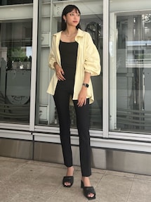 SQUARE NECK PAD TANK｜エレンディーク（ELENDEEK）アウトレット