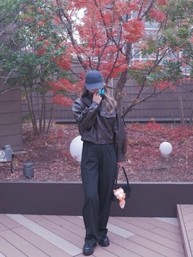 「VARZAR（バザール）のアイテム」を使った、nunさん（レディース・163cm）の冬コーディネート