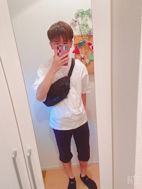 「semantic design（セマンティックデザイン）のアイテム（パンツ）」を使った、Takumiさん（メンズ・177cm）の夏コーディネート