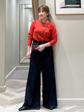 「アイテム（チャーム）」を使った、tsukaさん（レディース・155cm）の秋コーディネート