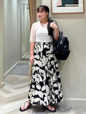 「アイテム（バックパック/リュック）」を使った、tsukaさん（レディース・155cm）の夏コーディネート