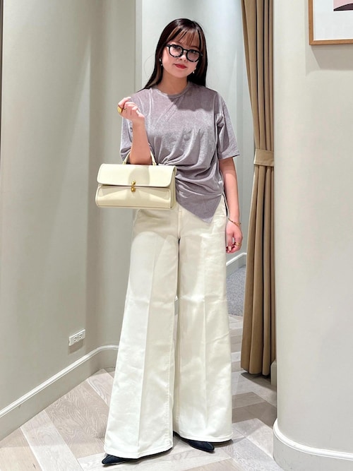 セール】フラップワイドレザーハンドバッグ（ショルダーバッグ）｜ROPE