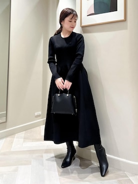 「knit」｜tsukaさん（レディース・155cm）の冬コーディネート