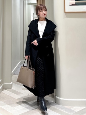 「アイテム（ステンカラーコート）」を使った、tsukaさん（レディース・155cm）の秋コーディネート