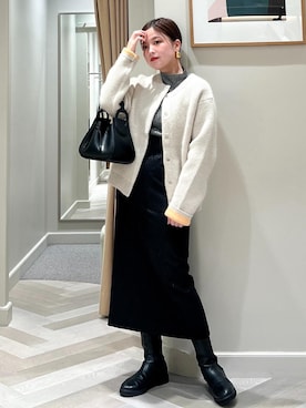 「タイトスカートコーデ」｜「アイテム（トップス）」を使った、tsukaさん（レディース・155cm）の秋コーディネート