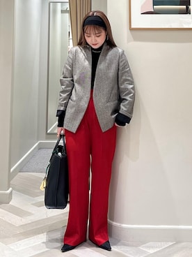 「アイテム（チャーム）」を使った、tsukaさん（レディース・155cm）の秋コーディネート