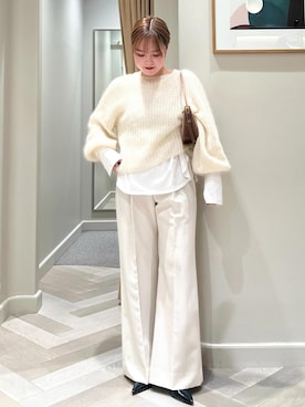 「knit」｜tsukaさん（レディース・155cm）の冬コーディネート