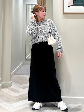 「knit」｜tsukaさん（レディース・155cm）の冬コーディネート