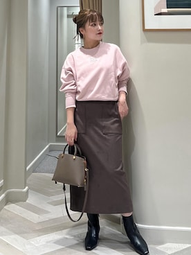 「アイテム（スウェット）」を使った、tsukaさん（レディース・155cm・20代）の秋コーディネート