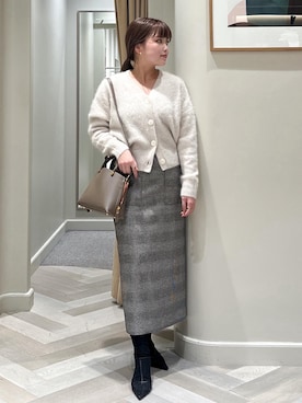 「ROPE'（ロペ）のアイテム（スカート）」を使った、tsukaさん（レディース・155cm）の秋コーディネート
