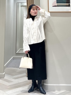 「ブラウスコーデ」｜tsukaさん（レディース・155cm）の秋コーディネート