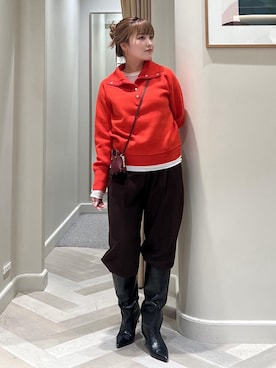 「アイテム（チャーム）」を使った、tsukaさん（レディース・155cm・20代）の秋コーディネート