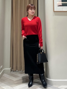 「ROPE'（ロペ）のアイテム」を使った、tsukaさん（レディース・155cm）の冬コーディネート