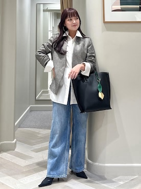 「アイテム（チャーム）」を使った、tsukaさん（レディース・155cm・20代）の秋コーディネート