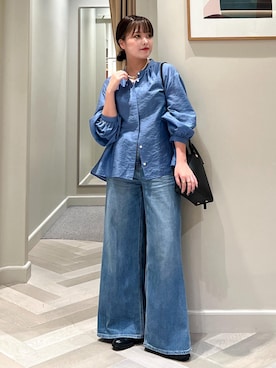 「ハイウエストデニム」｜tsukaさん（レディース・155cm）の夏コーディネート