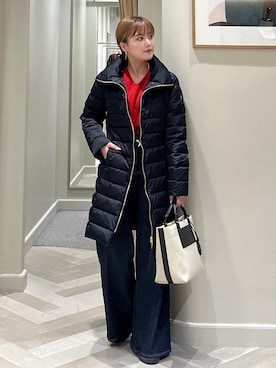 「アイテム（ダウンジャケット/コート）」を使った、tsukaさん（レディース・155cm・20代）の秋コーディネート