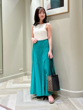 「アイテム（タンクトップ）」を使った、tsukaさん（レディース・155cm）の春コーディネート