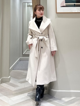 「アイテム（ステンカラーコート）」を使った、tsukaさん（レディース・155cm・20代）の秋コーディネート