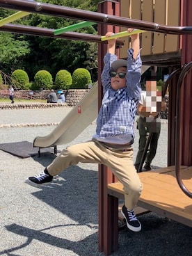 「BEAMS mini（ビームスミニ）のアイテム」を使った、chiyori421さん（キッズ・110cm）の春コーディネート