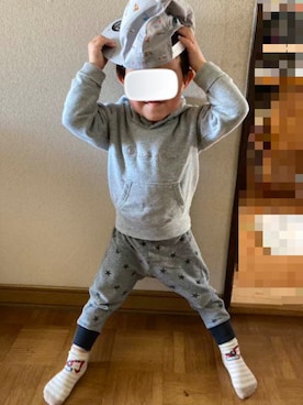 「アイテム（パーカー）」を使った、chiyori421さん（キッズ・90cm）の春コーディネート