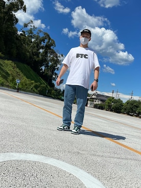 「FTC（エフティーシー）のアイテム（トップス）」を使った、たこさん（メンズ・175cm）の夏コーディネート