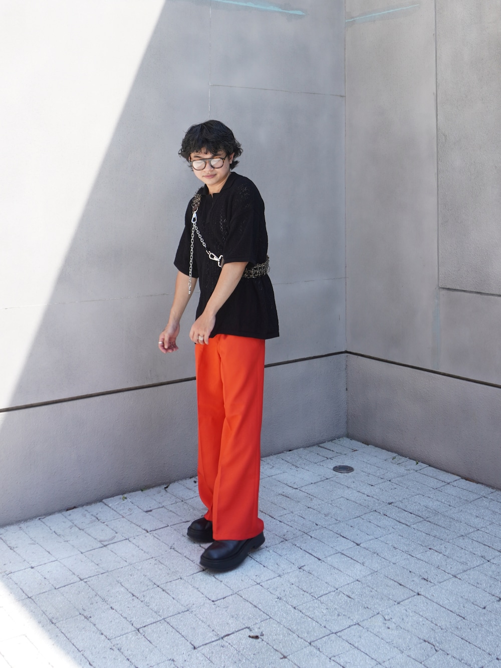 「ootd、低身長コーデ、夏コーデ」｜「Stefan cookeのアイテム（ファッション雑貨、ブラウン系）」を使った、Richard 查씨さん（メンズ・160cm）の夏コーディネートの1枚目の写真