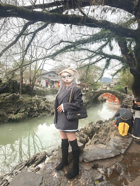 「アイテム（ジャケット/アウター）」を使った、Mujer felizさん（レディース・158cm）の春コーディネート