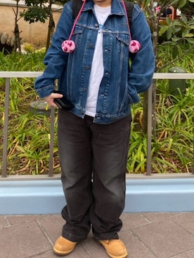 「Disney（ディズニー）のアイテム」を使った、nontaさん（レディース・158cm）の冬コーディネート