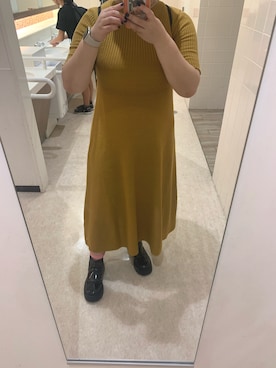 「poffのアイテム（ワンピース/ドレス、ブラウン系）」を使った、nontaさん（レディース・158cm）の夏コーディネート