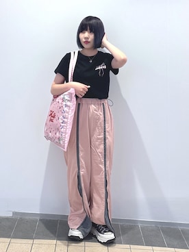 「MILKFED.」｜MOMOさん（レディース・150cm）の夏コーディネート