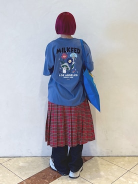 「アイテム（キーホルダー）」を使った、MOMOさん（レディース・150cm）の秋コーディネート
