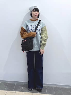 「アイテム（財布/小物）」を使った、MOMOさん（レディース・150cm）の秋コーディネート