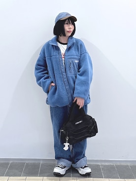 「アイテム（キーホルダー）」を使った、MOMOさん（レディース・150cm）の秋コーディネート